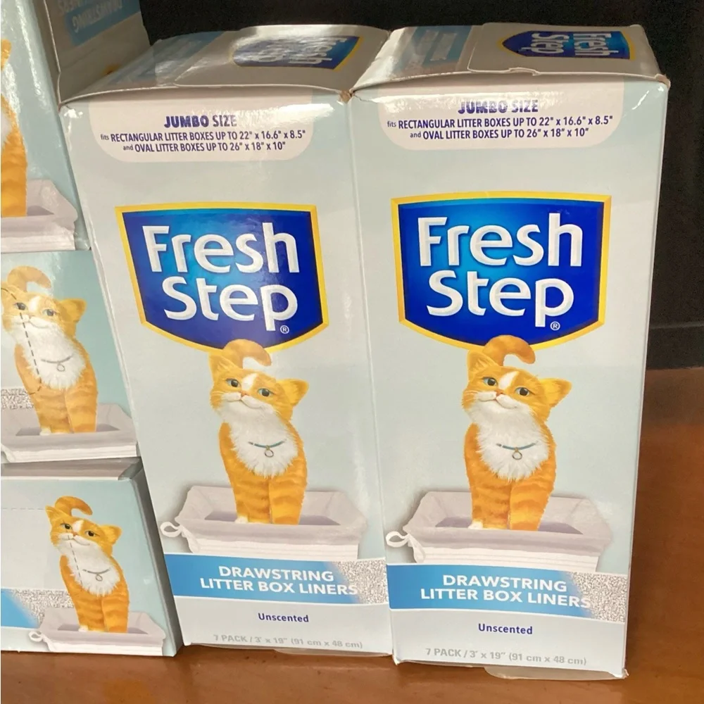 Fresh Step Cat Liners Litter Box – Lot of 5 New Boxes